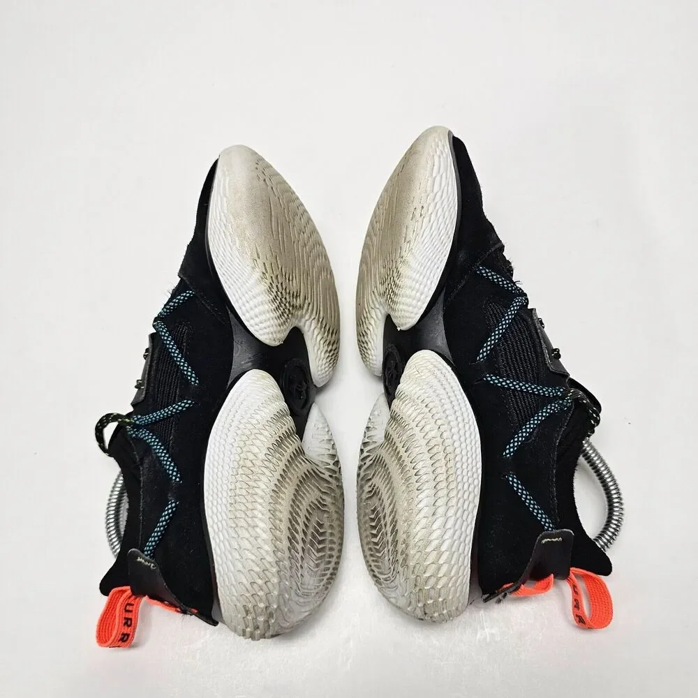 Under Armour Mens 5.5 Curry‎ Flow Cozy Low Black Basketball Shoe